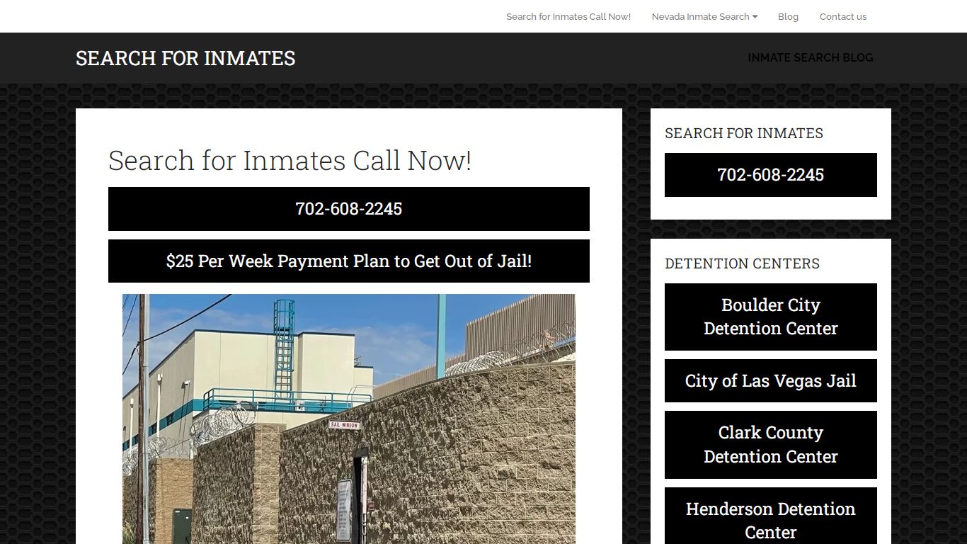 Search for Inmates Call Now! (702) 608-2245 Nevada Inmate ...