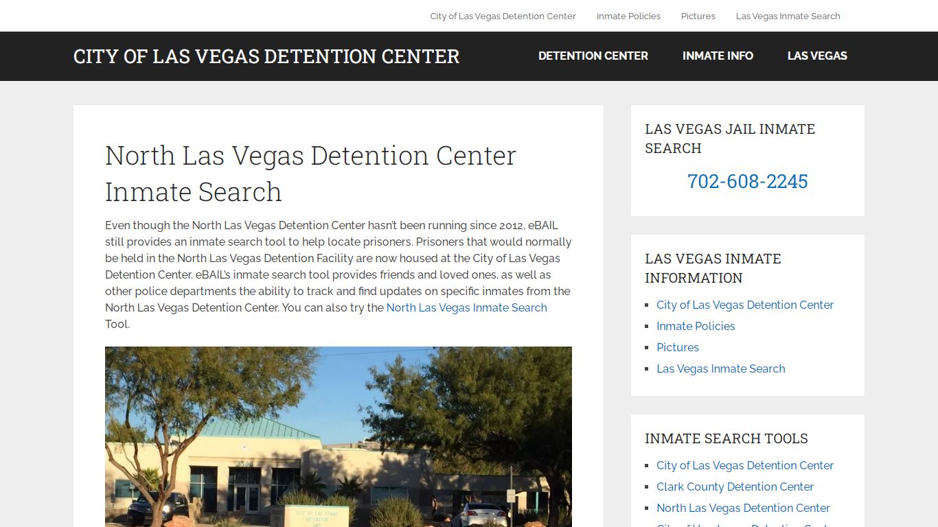 North Las Vegas Detention Center Inmate Search - North Las ...